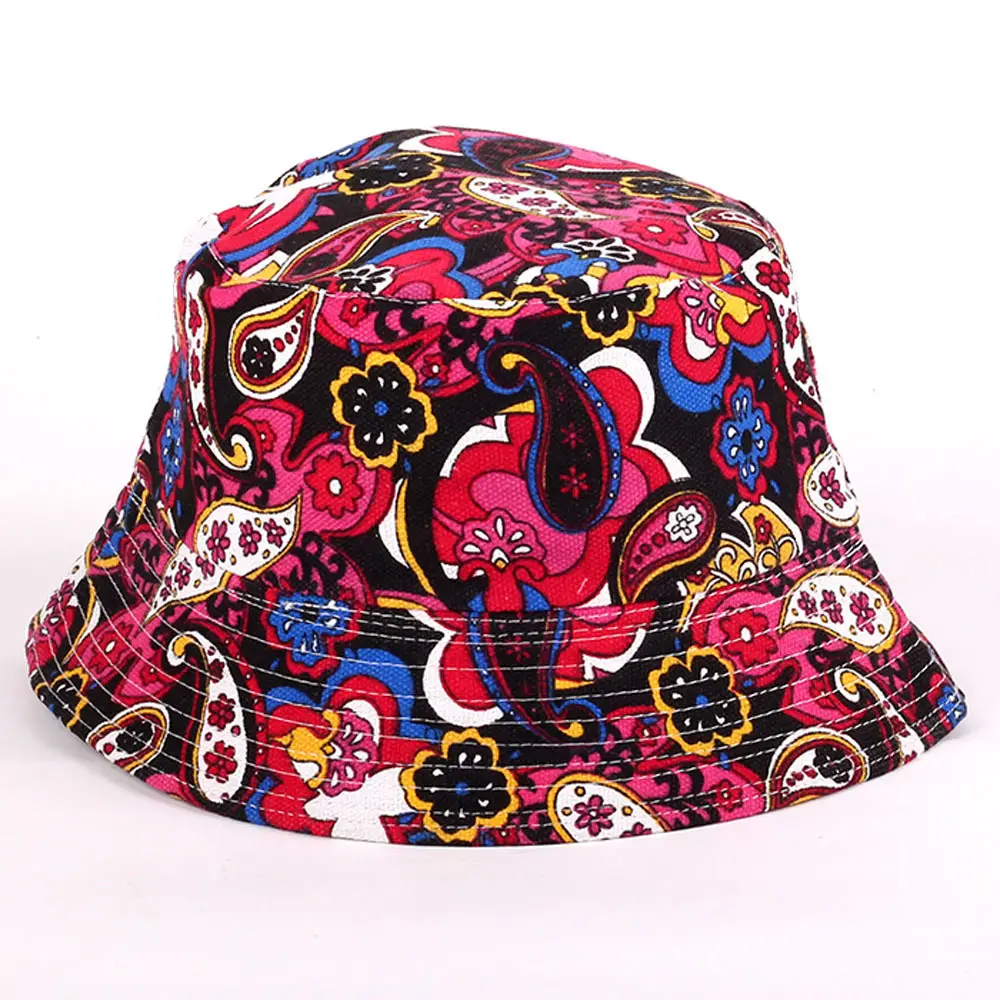 Women Floral Bucket Hats Summer Lightweight Breathable