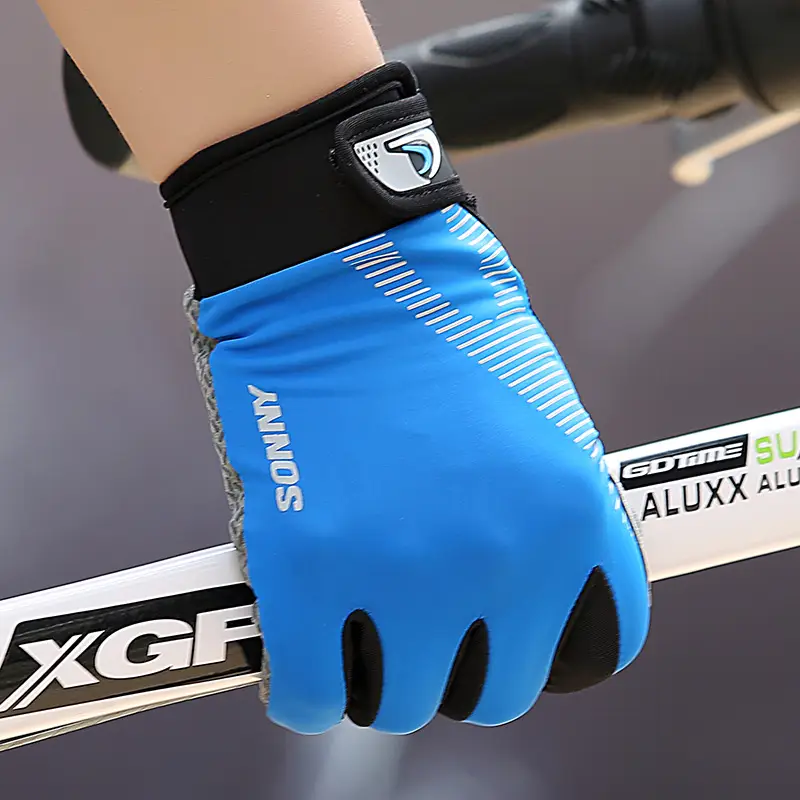 Premium Cycling Gloves Black Orange Touch Screen Compatible