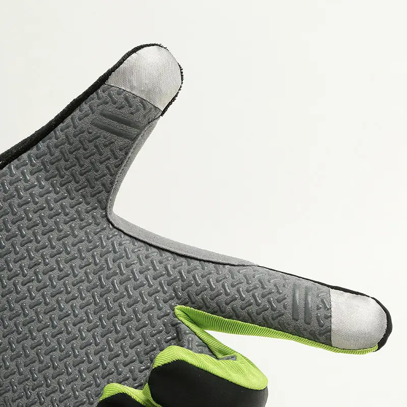 Premium Cycling Gloves Black Orange Touch Screen Compatible