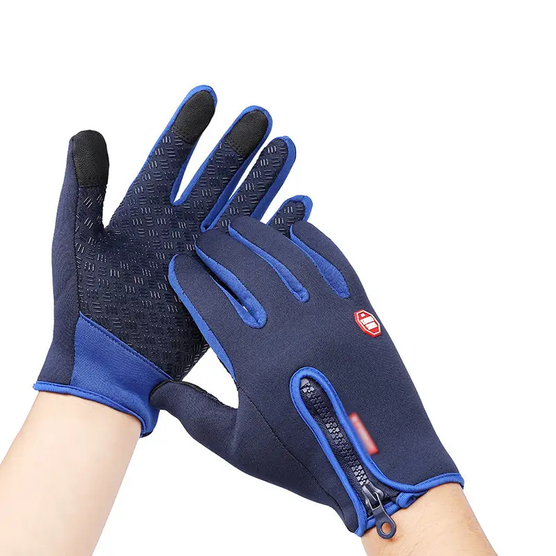 Waterproof Cycling Gloves Black SBR Coated