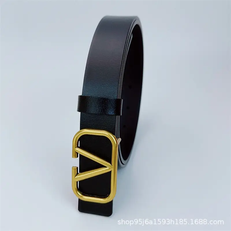 Women V-Buckle Belt 3CM Multi-Color Stylish