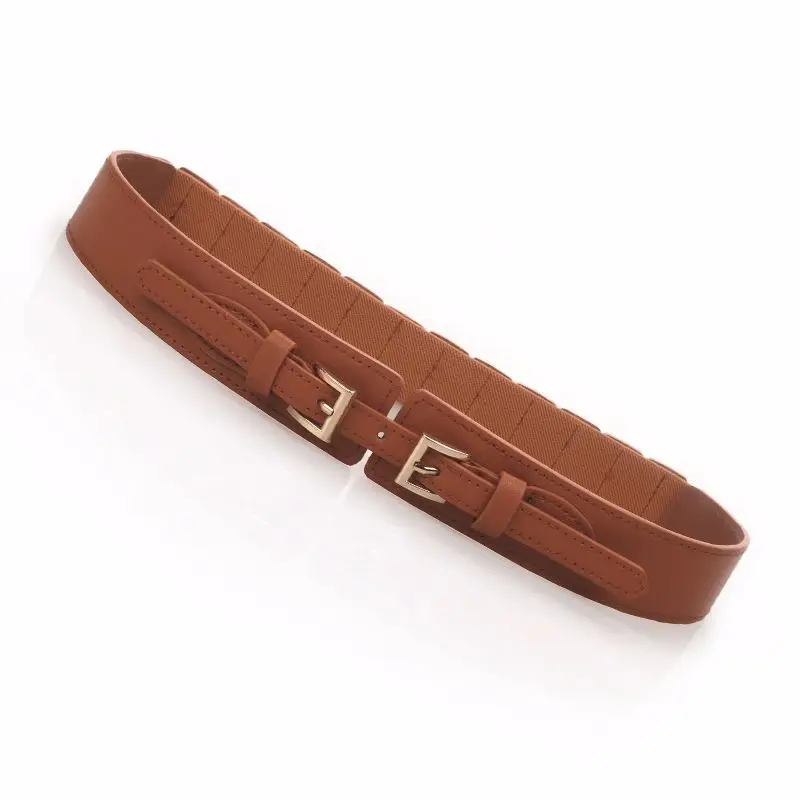 Black Elastic Slim Waist Belt for Women Fashion Dress Accessory
