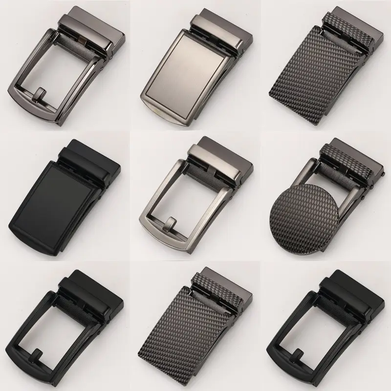 Men's 3.5CM Fashion Belt Buckle Universal Black Carbon Fiber