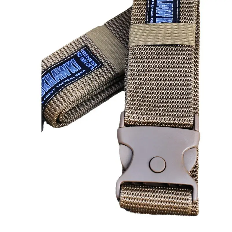 Tactical Canvas Belt Green Camouflage Outdoor Wear