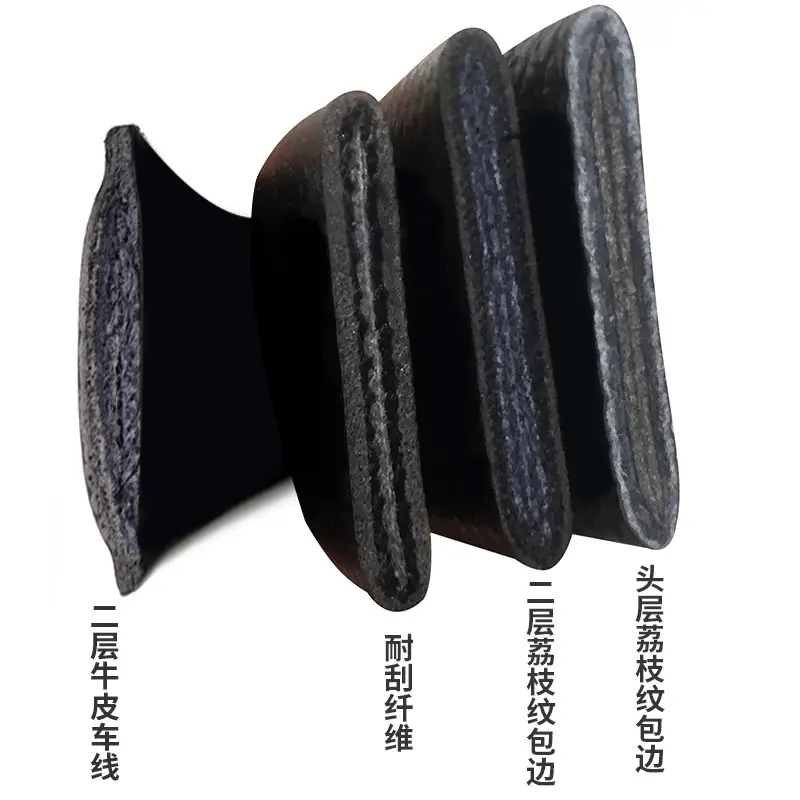 Black Leather Belt with Automatic Buckle for Men