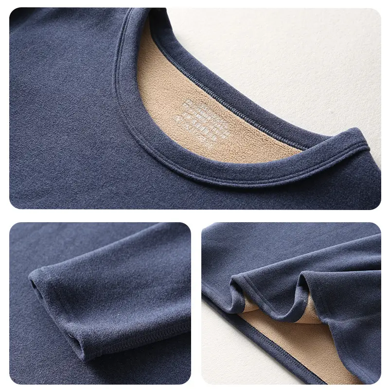 Men & Women Thermal Underwear Set Velvet Lining Warm Cozy