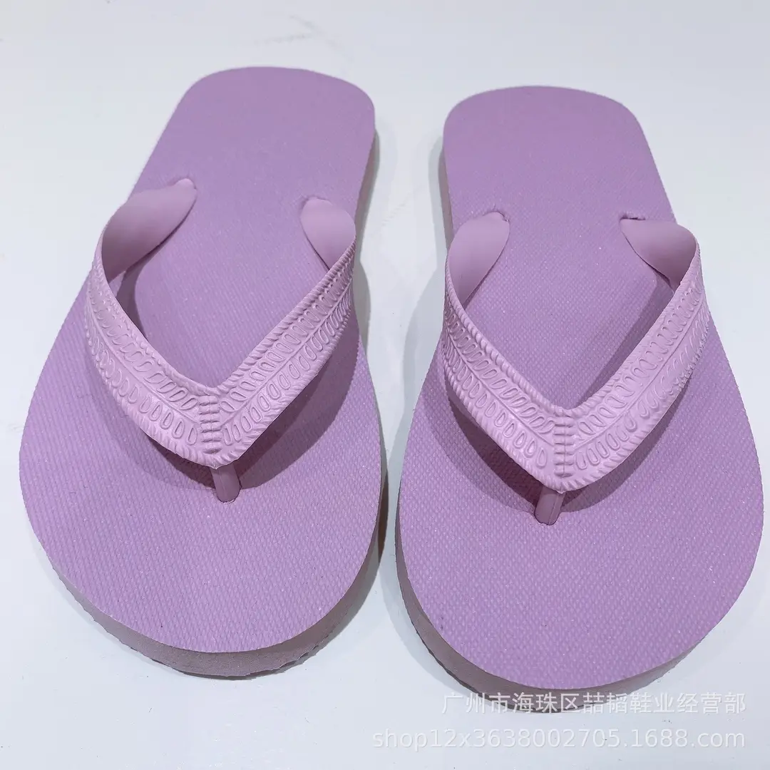 Kids Flip Flops Purple Non-Slip Sandals
