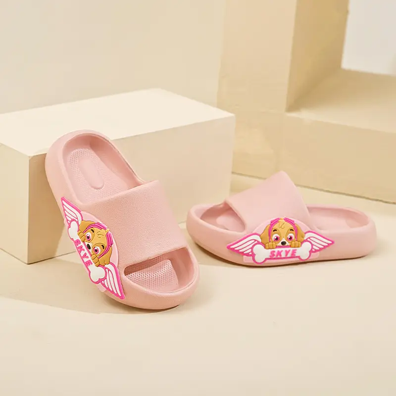 Kids Non-Slip Slippers White Comfortable Soles