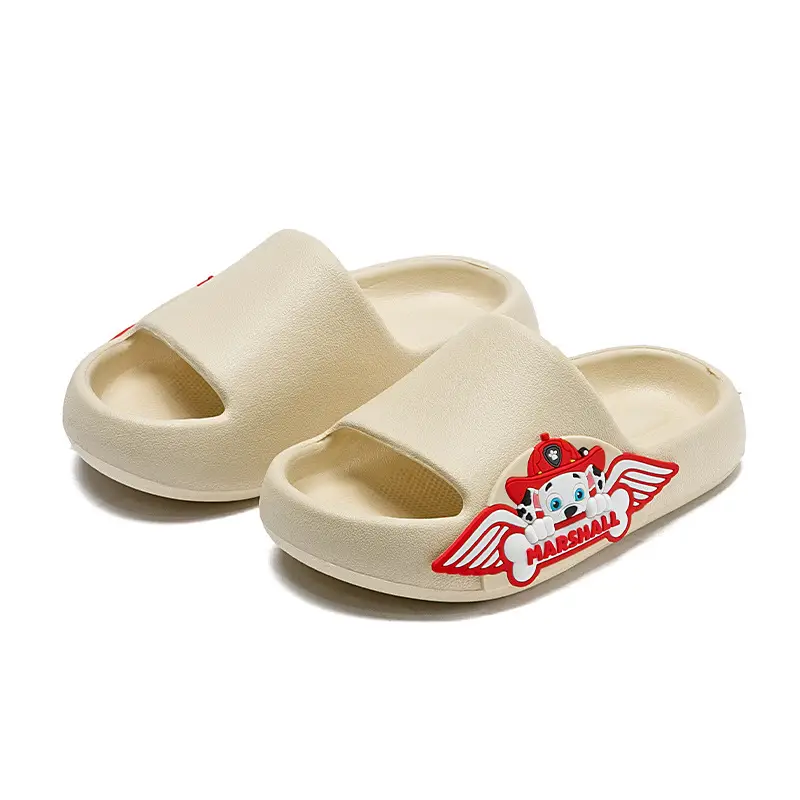 Kids Non-Slip Slippers White Comfortable Soles