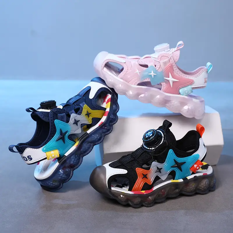 Children's Blue Star Sole Sandals for Hot Summer Wear