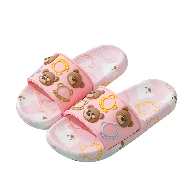 Kids Bear Slippers Non-Slip Soft Comfort