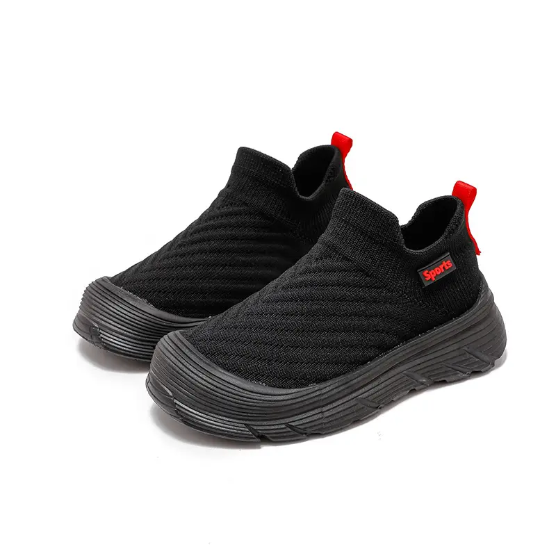 Kids Breathable Sports Shoes Black Pink White