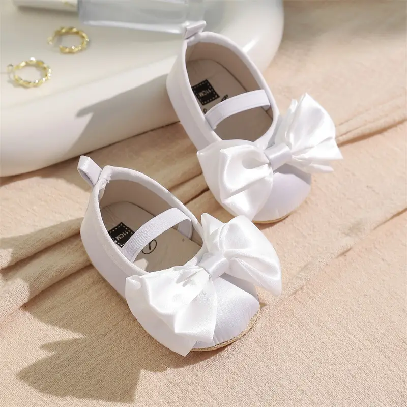 Pink Bow Princess Shoes for Toddlers 0-1