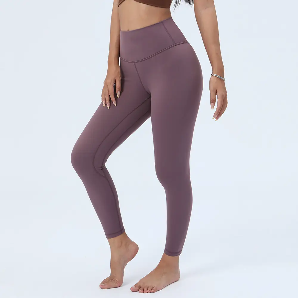 Women High Waist Brushed Yoga Pants Multi Colors