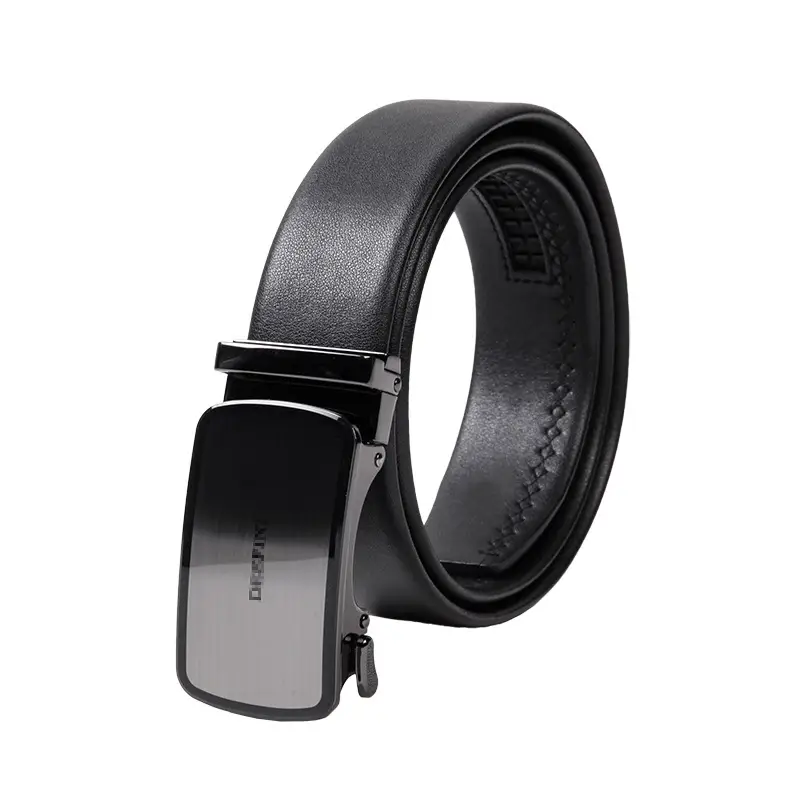 Men Black Automatic Buckle Belt Business Casual