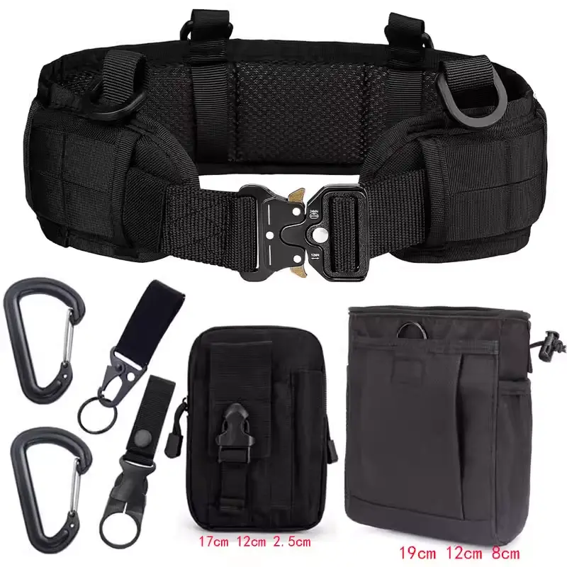 Men Tactical Waist Belt with Quick Release Buckle