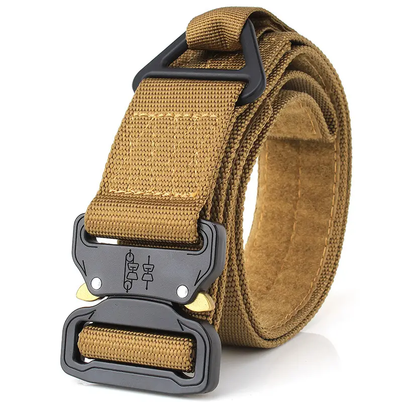 Men Tactical Nylon Belt Black Quick Dry Outdoor
