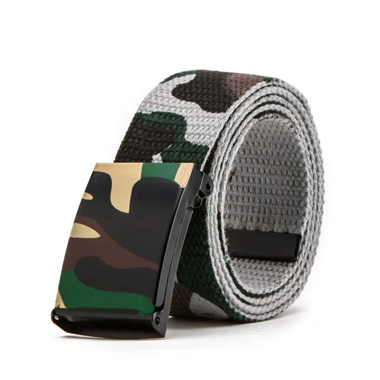 Camouflage Canvas Belt for Men Women Casual Wear