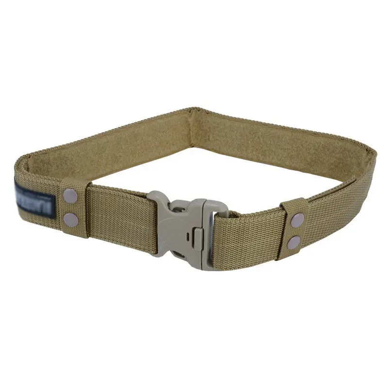 Men Tactical Adjustable Elastic Belt Khaki Black Green