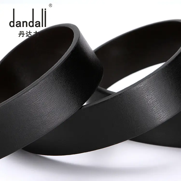 Men's Casual Leather Belt with Silver Buckle 120cm