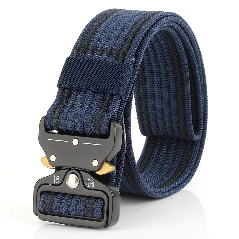 Men Tactical Quick Release Belt Blue