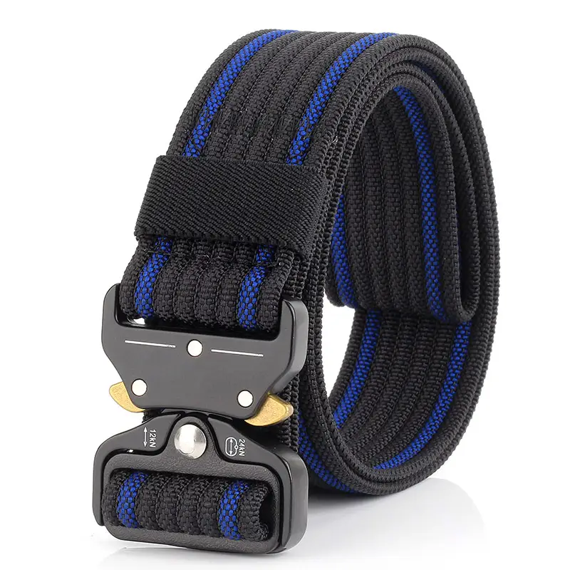 Men Tactical Quick Release Belt Blue