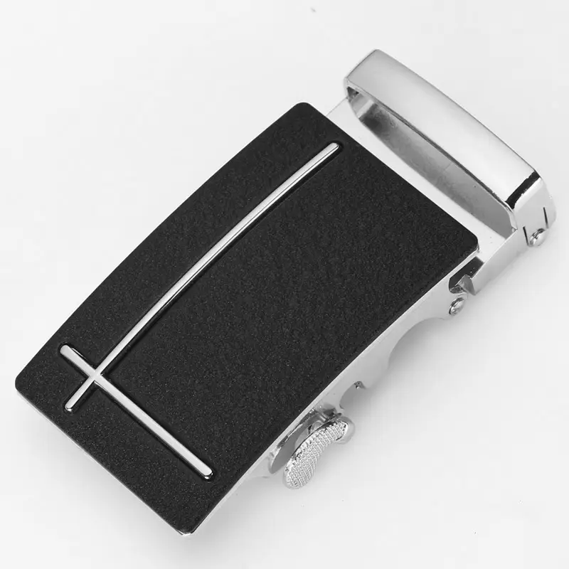 Men's 3.5CM Automatic Leather Belt Buckle Gold Silver