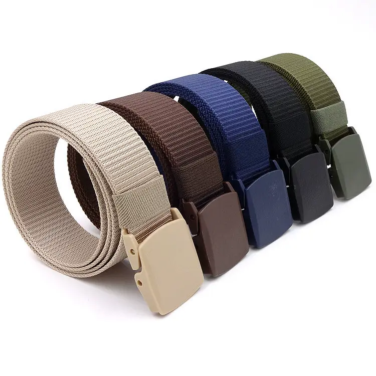 Nylon Canvas Belt for Men Women Outdoor Casual Buckle