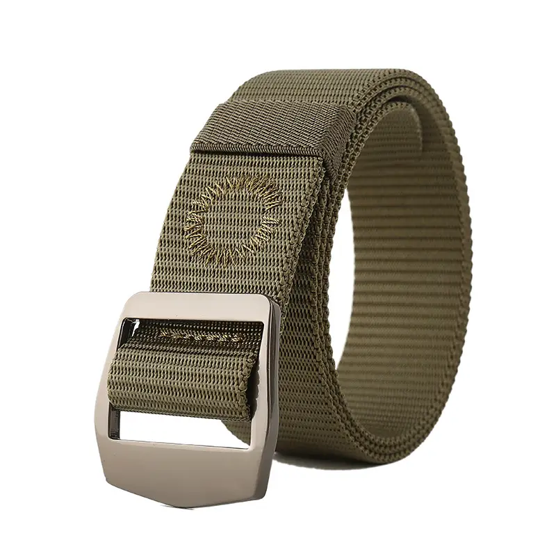 Men Lightweight Nylon Belt Black Japanese Buckle