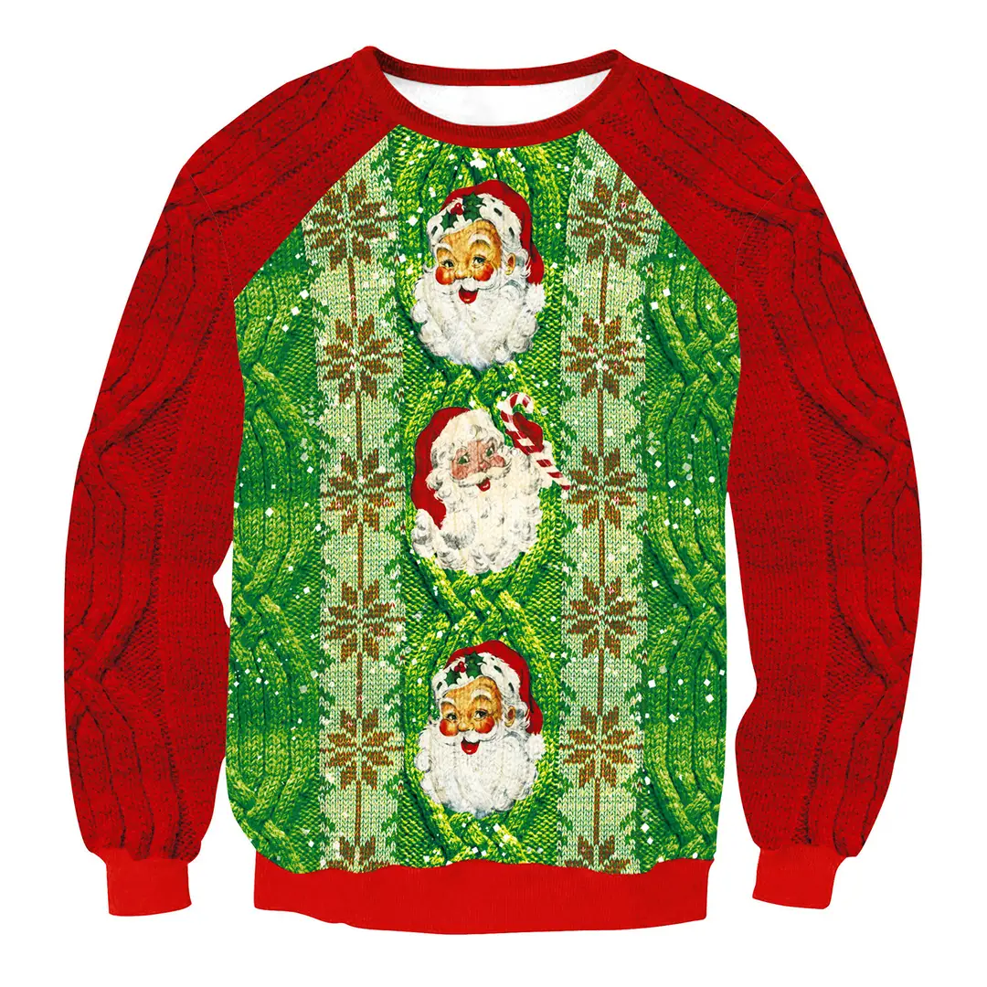 2024 Women's Christmas Ugly Sweater Loose Plus Size