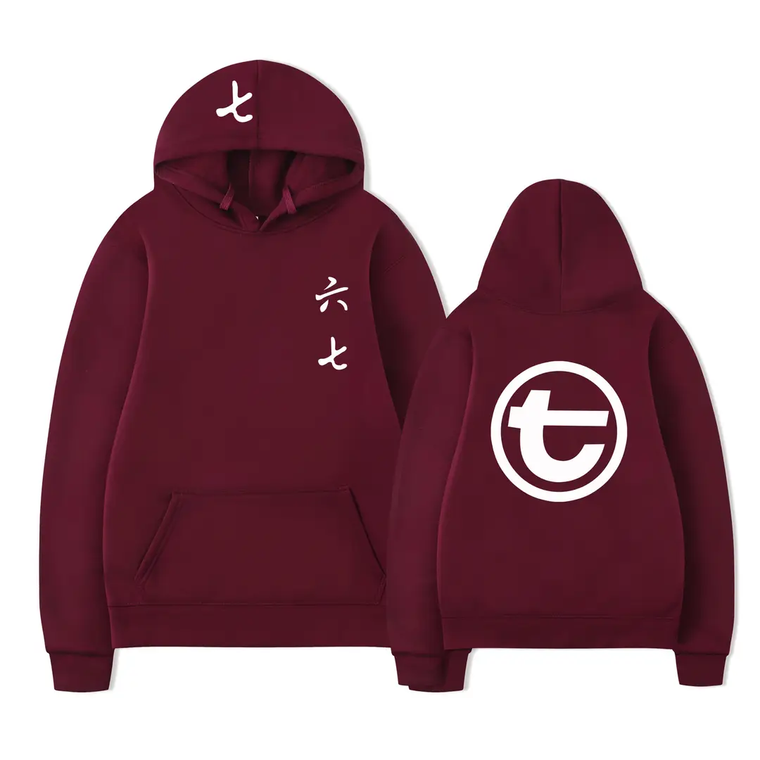 Winter Velvet Hoodie Men Women Light Gray Lettering Printed Sweater
