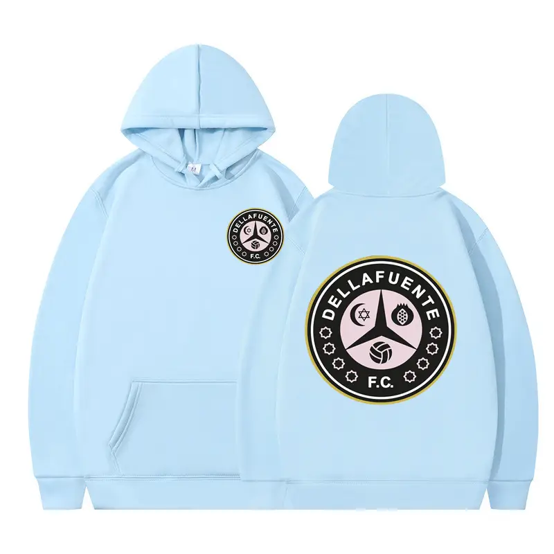 Black Hoodie with DellaFuente FC Print for Women
