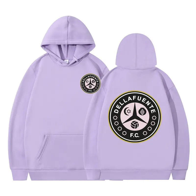Black Hoodie with DellaFuente FC Print for Women