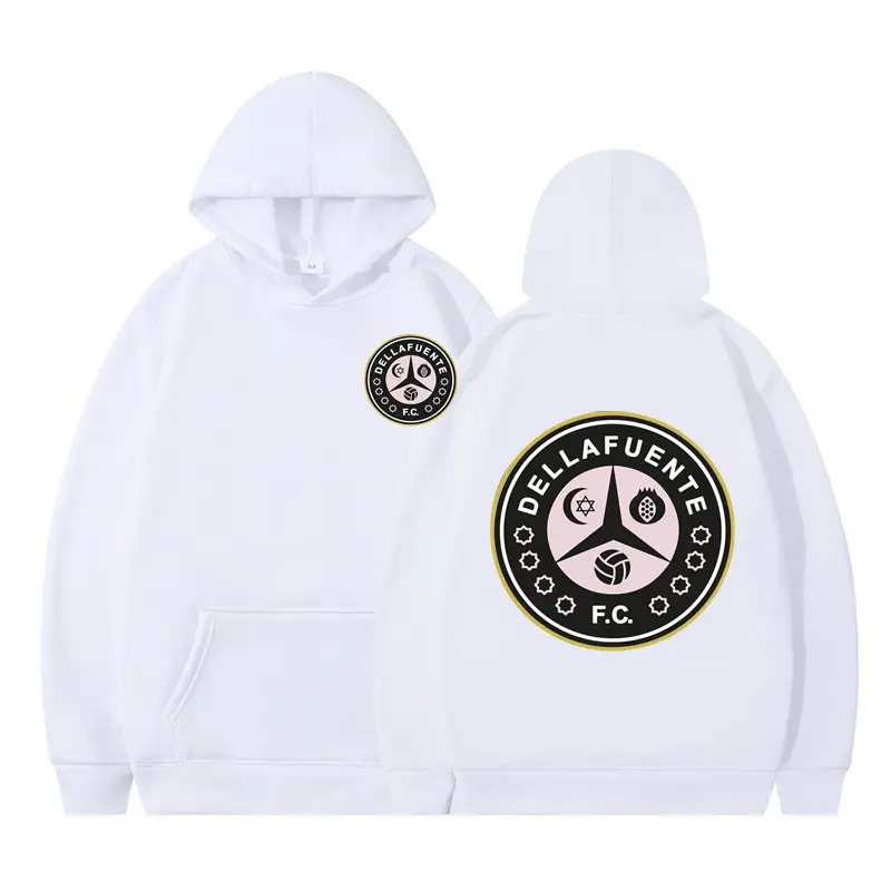 Black Hoodie with DellaFuente FC Print for Women