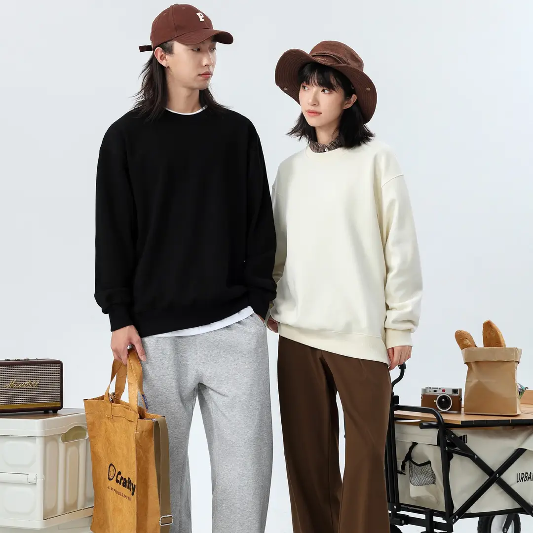 Wine Red Loose Faux Lambswool Sweater Winter Men Women
