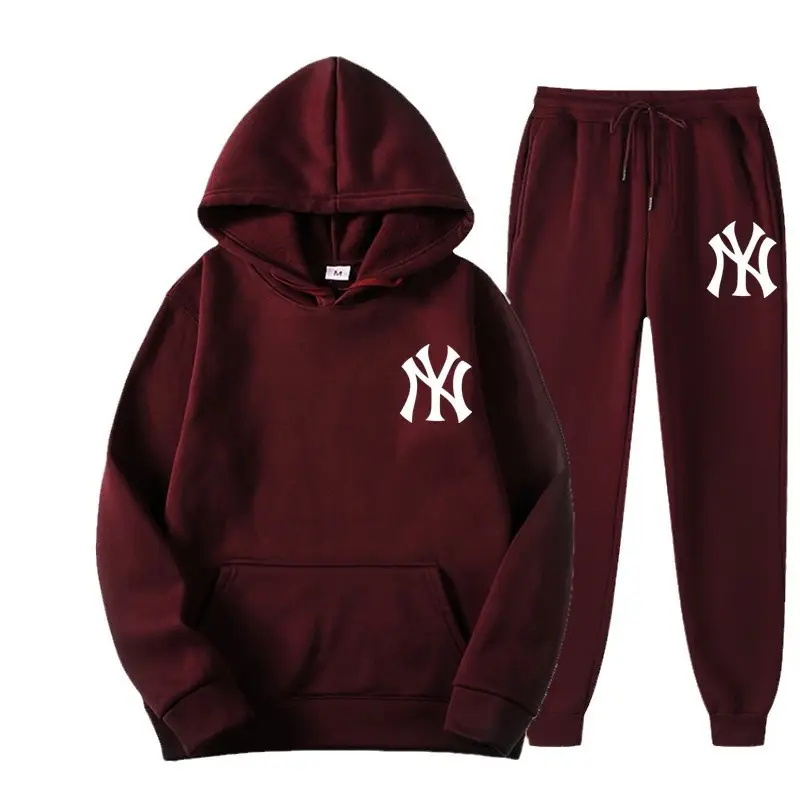 Orange NY Logo Fleece Hoodie & Pants Set