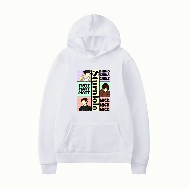 White Sturniolo Triplets Hoodie for Men Women