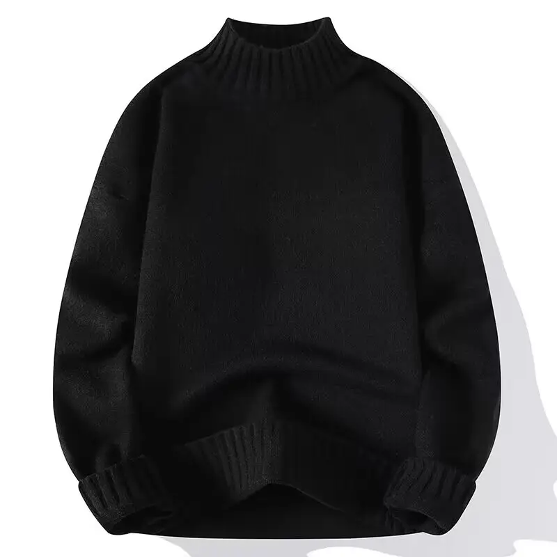 White Half Turtleneck Pullover Sweater for Winter Pakistan