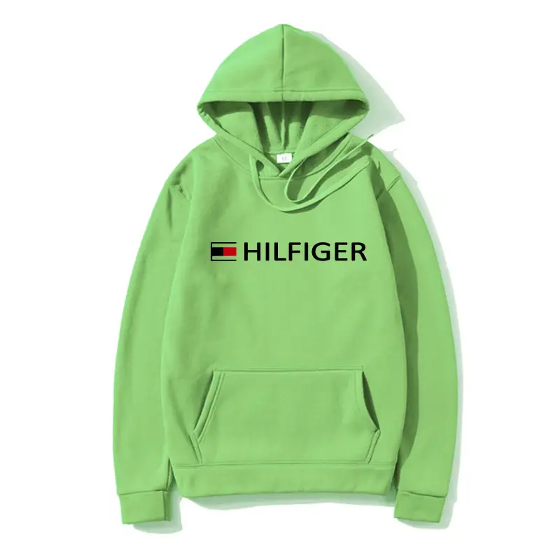 Men Purple Tommy Hilfiger Hoodie Autumn Casual Wear