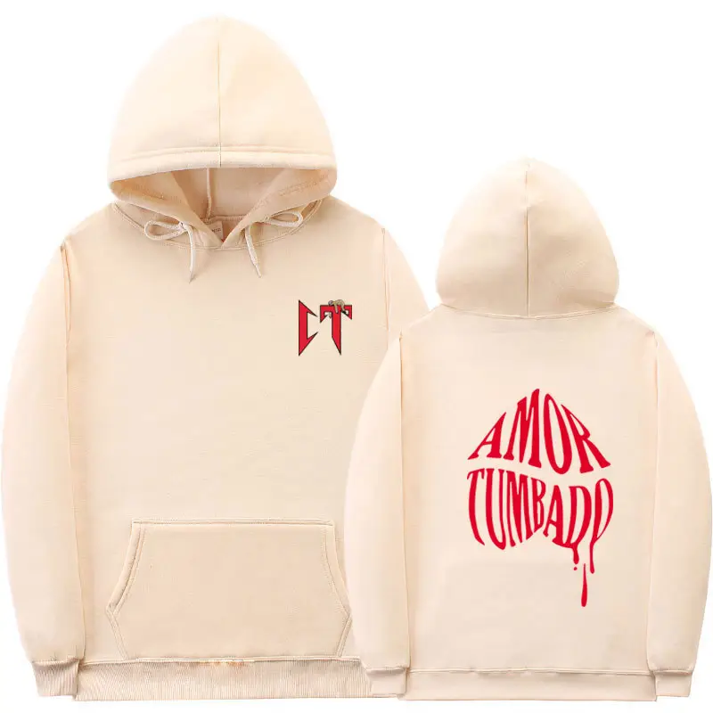 Black Printed Hoodie Men Women Casual Sports Sweatshirt