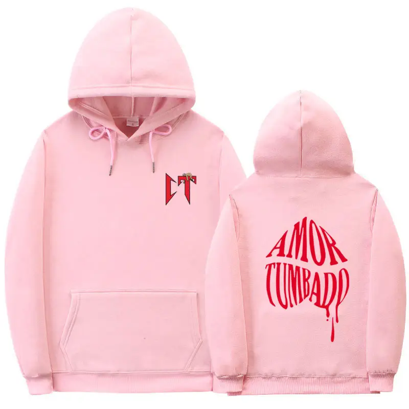 Black Printed Hoodie Men Women Casual Sports Sweatshirt