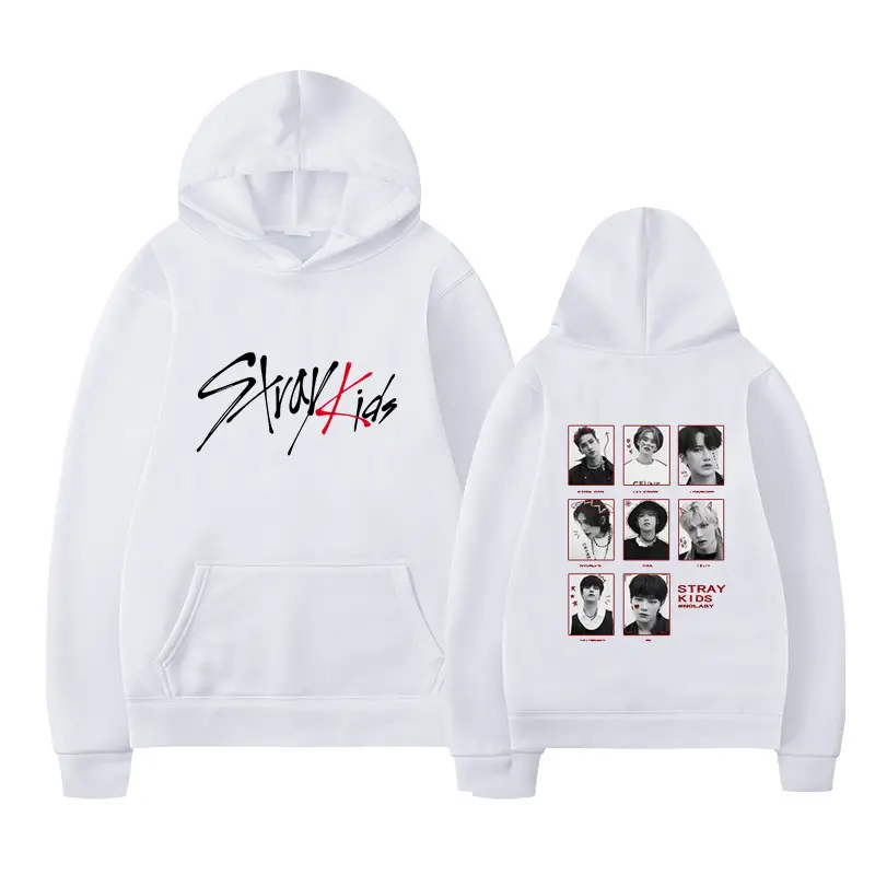 StrayKids Hoodie Black Loose Fit Winter