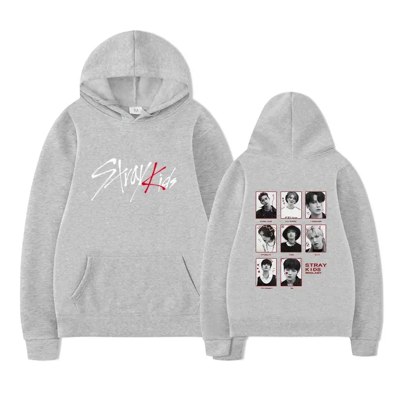 StrayKids Hoodie Black Loose Fit Winter