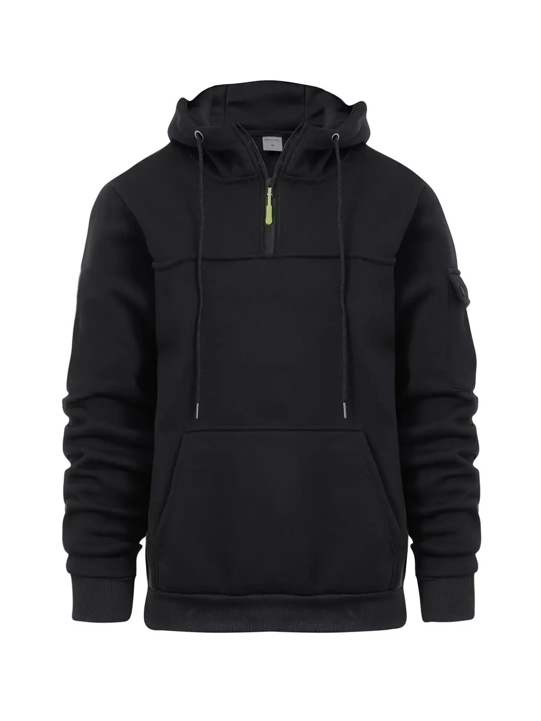 Men Grey Zip Hoodie Sports Casual Autumn