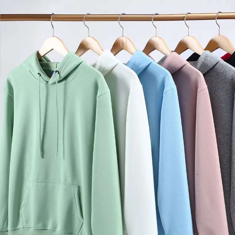 Men Women Hoodie Cotton Solid Color Sportswear 2024