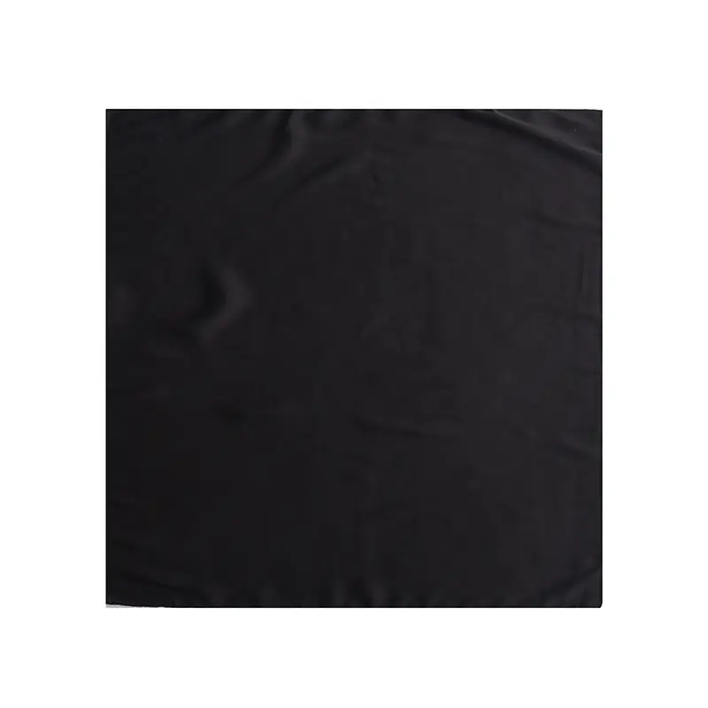 Women Silk Square Scarf Black 70x70cm Fashion