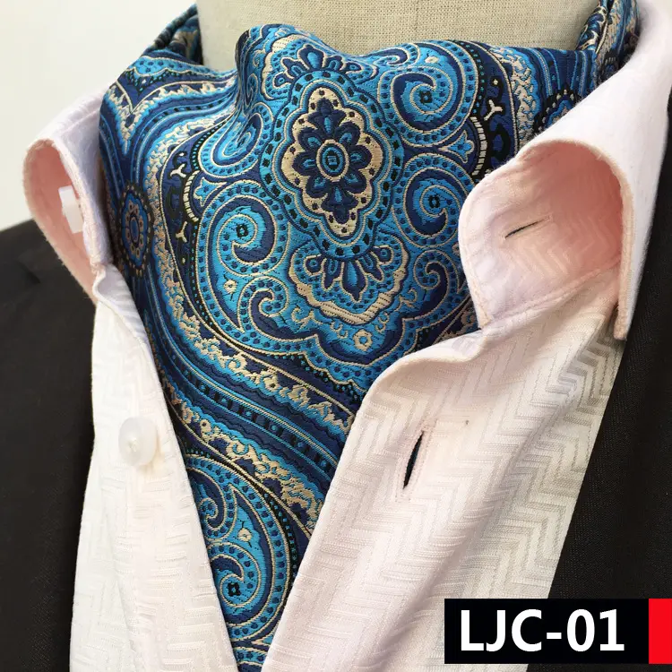 Men's Paisley Jacquard Collar Scarf Polyester Business Casual Warm