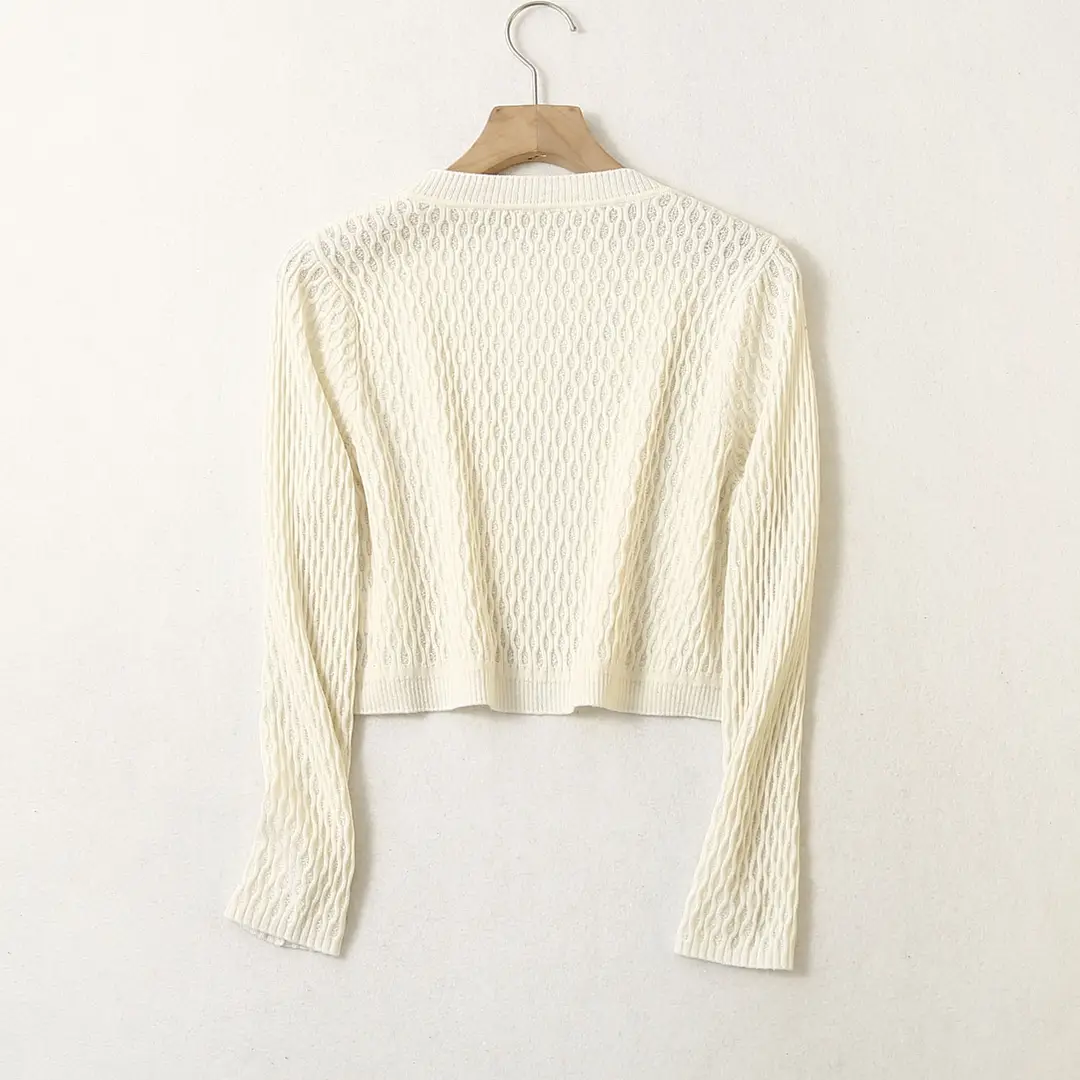 Women Silk Cardigan Black Small Size