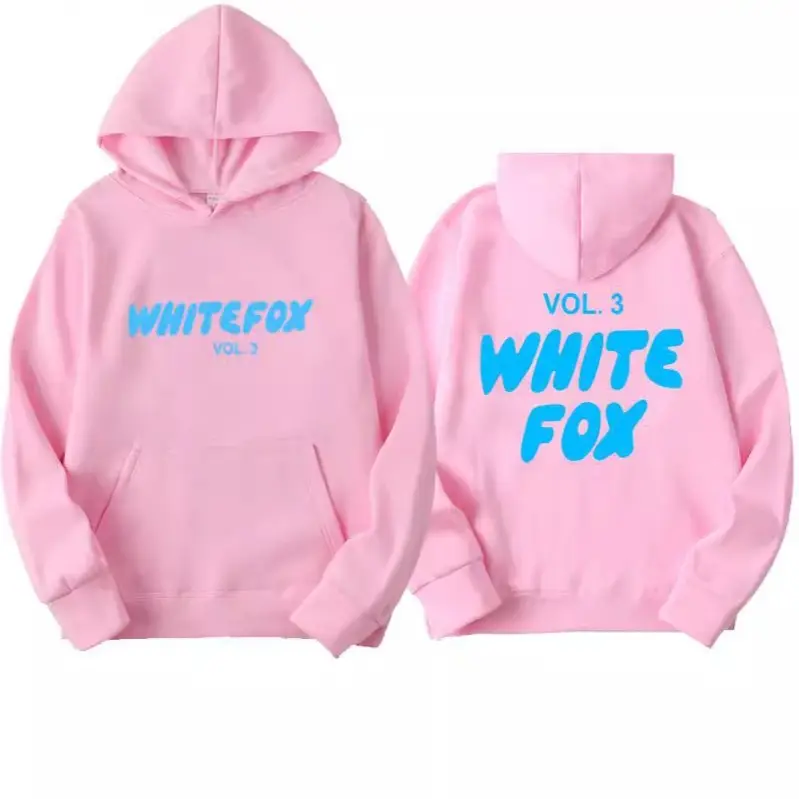 Women Black Hoodie White Fox Vol 3 Winter Sweater
