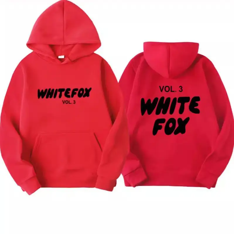 Women Black Hoodie White Fox Vol 3 Winter Sweater